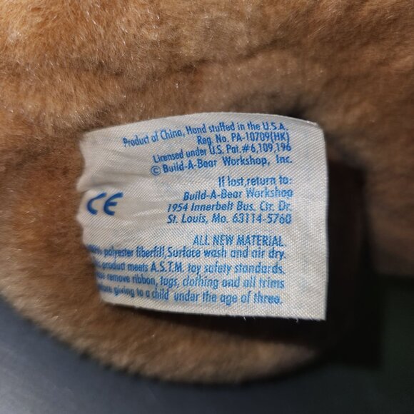 Build A Bear 10" Brown Pupping Pup Plush Toy Big Brown Dog - Picture 8 of 8